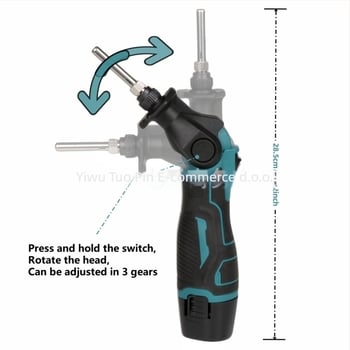 Prijenosna lemilica 12V Li baterija, konstantna temperatura, keramički grijač