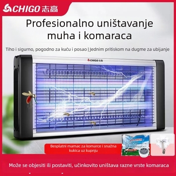 LED lampa za ubijanje komaraca i muha, priključna struja, ABS kućište, model ZG-W23, pokrivenost 61 m² i više