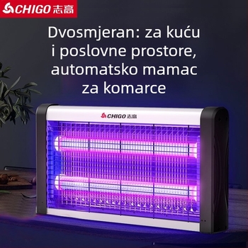 LED lampa za ubijanje komaraca i muha, priključna struja, ABS kućište, model ZG-W23, pokrivenost 61 m² i više