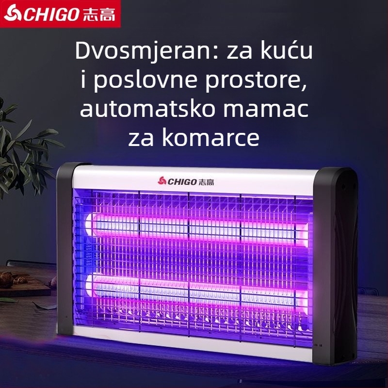LED lampa za ubijanje komaraca i muha, priključna struja, ABS kućište, model ZG-W23, pokrivenost 61 m² i više