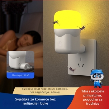 Chiman LED lampa protiv komaraca, spojna na mrežu, pokrivenost 10㎡, lovna zamka svjetlosnim zrakom (izbacivački tip), kućište PC-a, tajmer