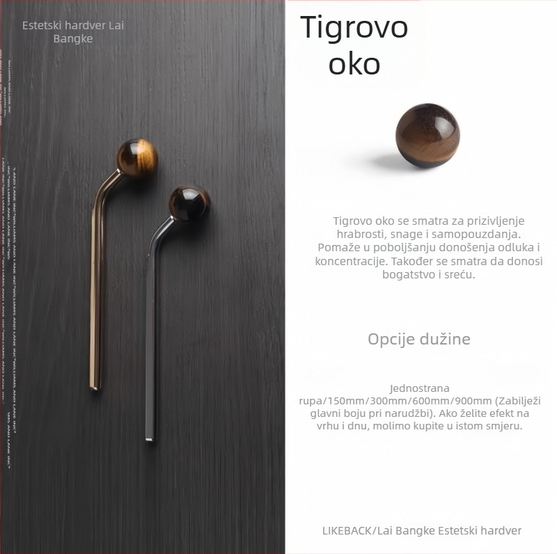 Rukohvat za vrata ormara – sferičan, aluminijska legura, CNC obrada, površinska montaža