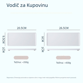 Porcelanski kvadratni pladanj za nakit, kupaonicu i deserte – mikrovalna sigurnost, glazirani završetak, ispis logotipa, mogućnost prilagodbe
