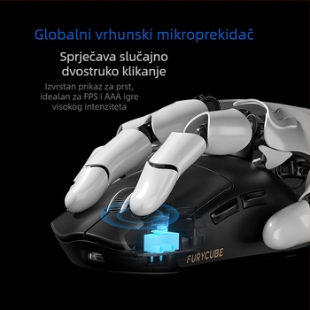 Furycube G9 Troje-modno bežično gaming miš s PAW331 optičkim senzorom, 6 tipki, DPI do 12000, USB kabel 1,5 m, bežična veza 2,4 GHz