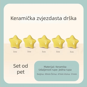 Keramička kružna ručica za policu za knjige, moderni minimalistički stil, SGBS-001