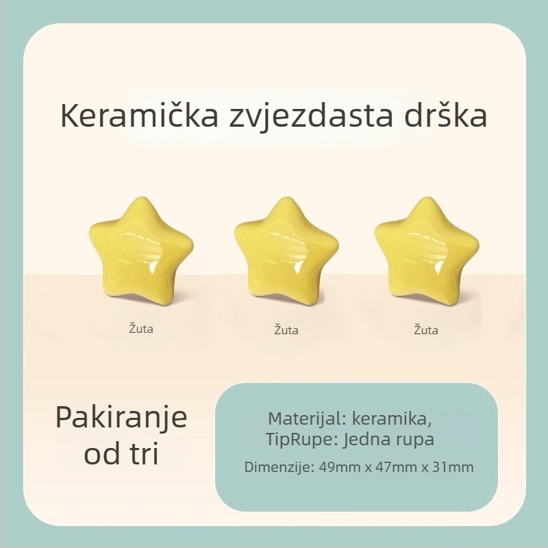 Keramička kružna ručica za policu za knjige, moderni minimalistički stil, SGBS-001