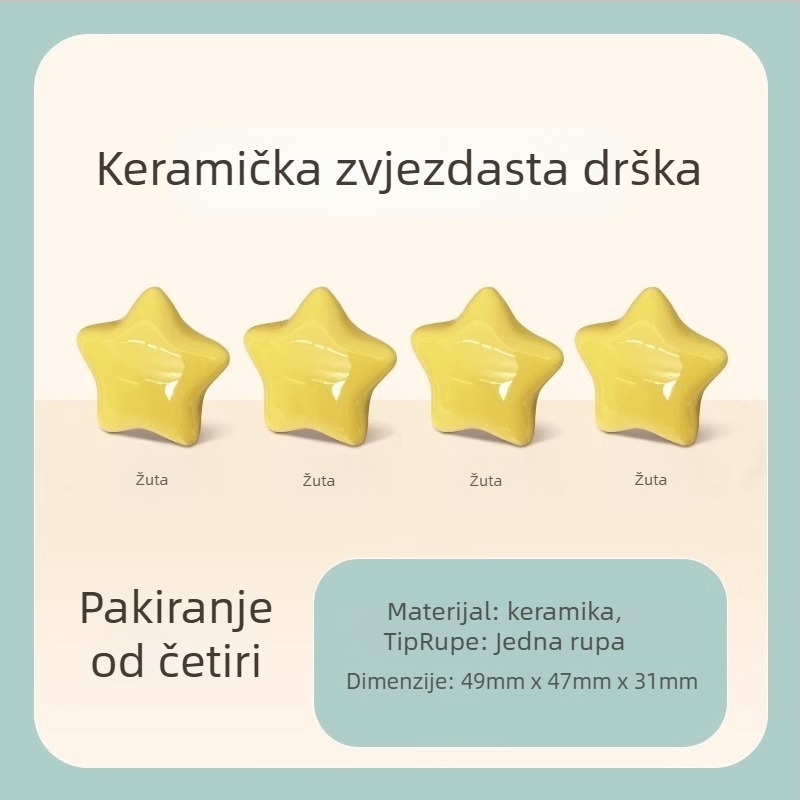 Keramička kružna ručica za policu za knjige, moderni minimalistički stil, SGBS-001