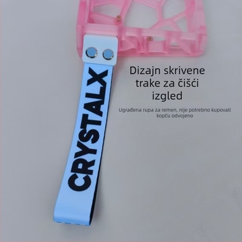GH60-kompatibilno kućište tipkovnice, 60-tipki mehanički raspored, prozirno mat PC materijal, standardne pozicije rupa