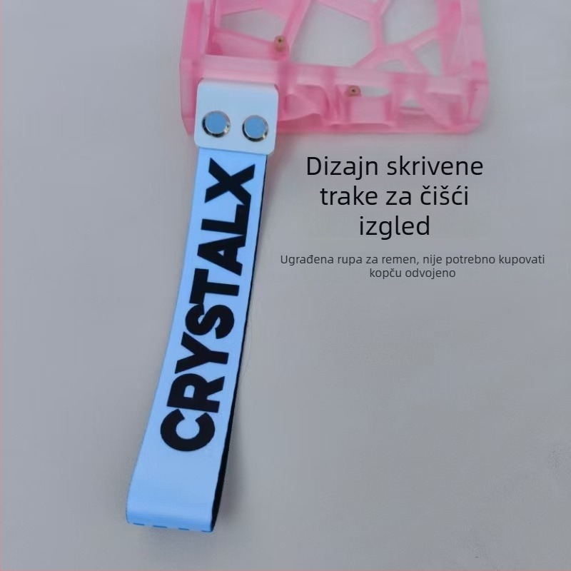 GH60-kompatibilno kućište tipkovnice, 60-tipki mehanički raspored, prozirno mat PC materijal, standardne pozicije rupa