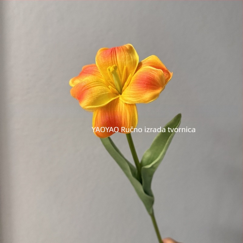 PU tulip umjetni cvijet, ručno oblikovan, svadbena dekoracija i rekviziti za fotografije
