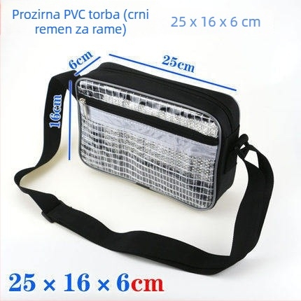 NX DOUGHNUT PVC torba za alate, prozorna mreža, za poslovna putovanja
