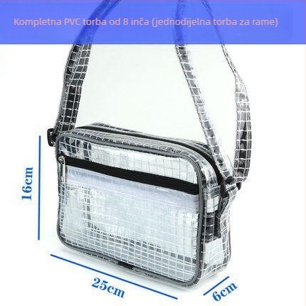 NX DOUGHNUT PVC torba za alate, prozorna mreža, za poslovna putovanja