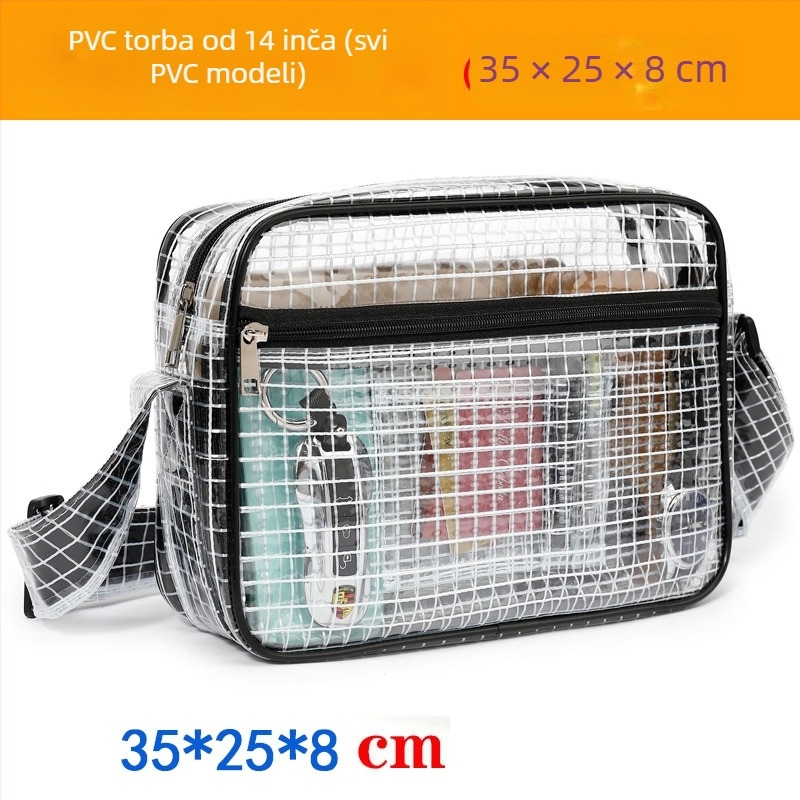 NX DOUGHNUT PVC torba za alate, prozorna mreža, za poslovna putovanja