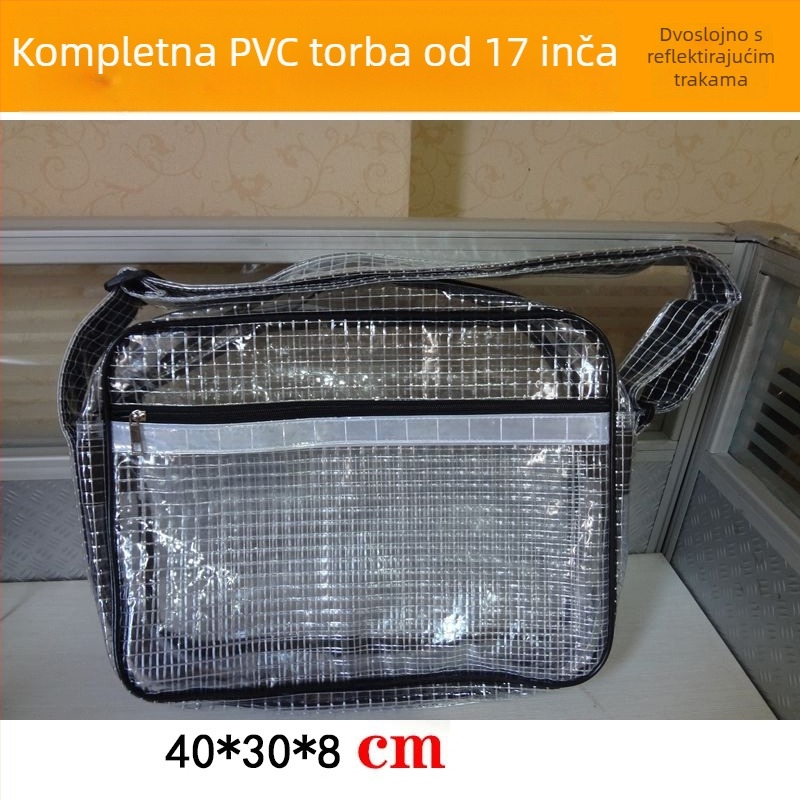 NX DOUGHNUT PVC torba za alate, prozorna mreža, za poslovna putovanja
