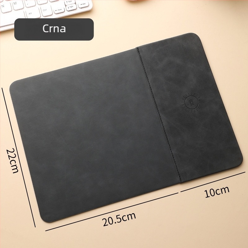 Podložnica za miš s bežičnim punjenjem, PU materijal, jednostrani, prilagodba dostupna