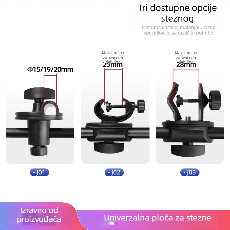 Fotografski stalak za stolnu i podnu fotografiju – plastično-metalna konstrukcija, nosivost 6–10 kg, kompatibilan s podnim i stolnim stalcima