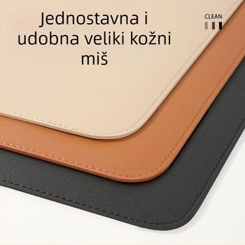 Kožna dvostruka podloga za stol, protuklizna, šivanje, mogućnost logotipa (Model 102)