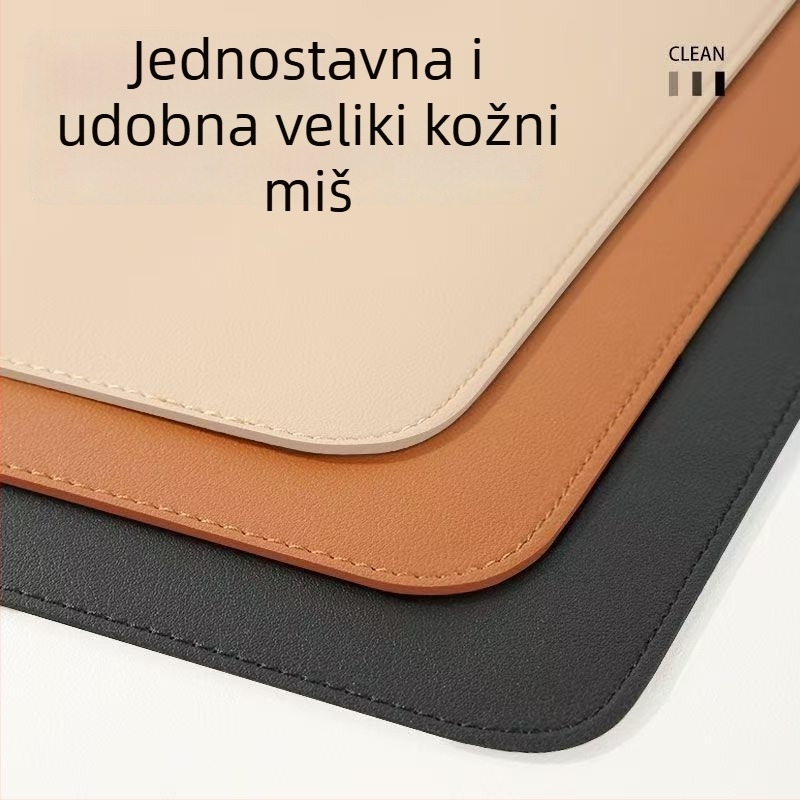 Kožna dvostruka podloga za stol, protuklizna, šivanje, mogućnost logotipa (Model 102)