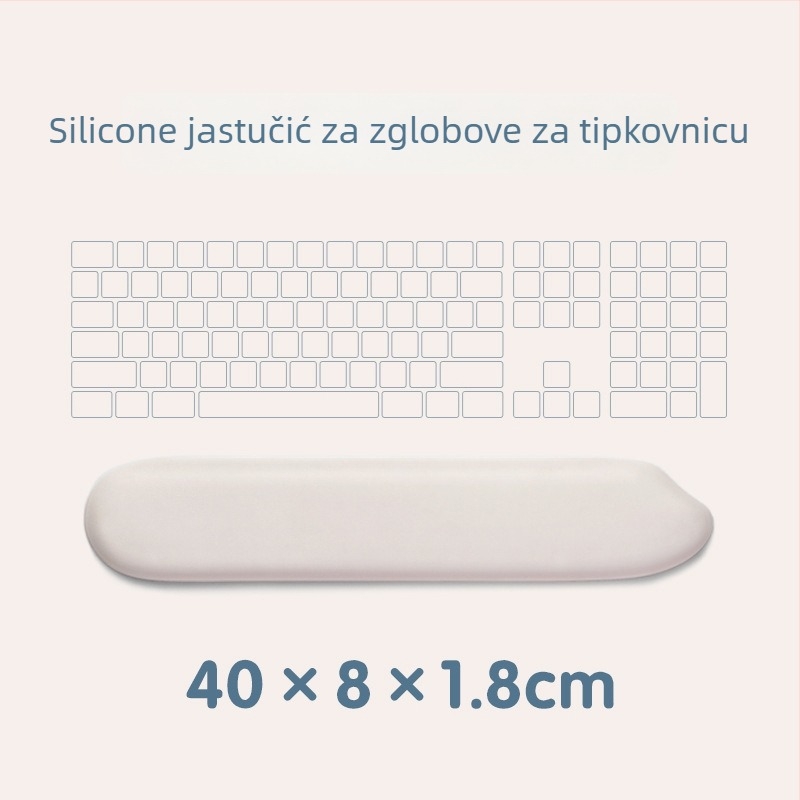 Podloga za miš s podrškom zgloba – DM-001, gumena podloga, OEM prilagodba, mogućnost tiskanja logotipa