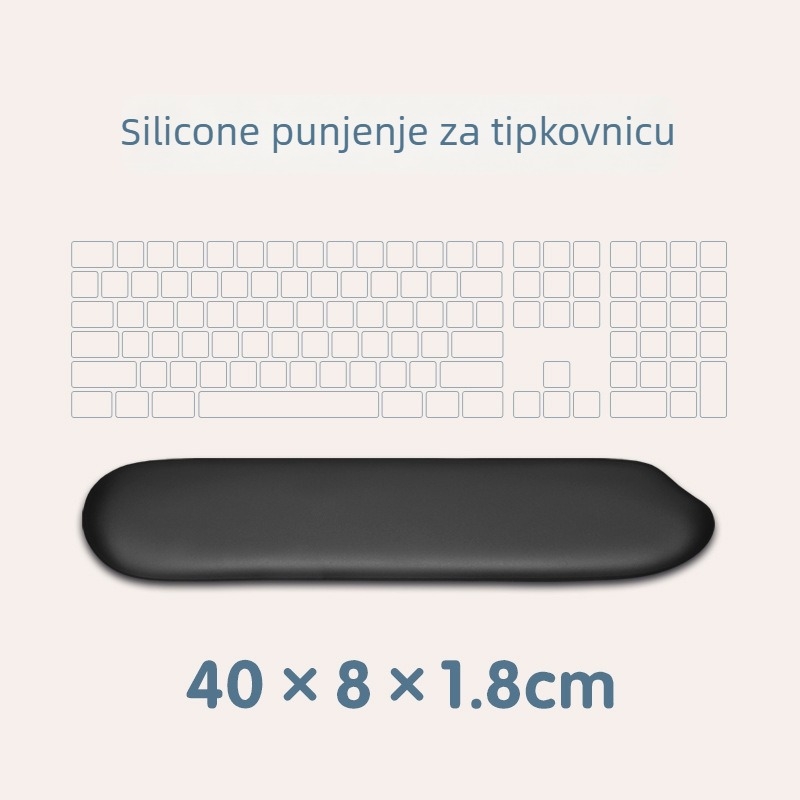 Podloga za miš s podrškom zgloba – DM-001, gumena podloga, OEM prilagodba, mogućnost tiskanja logotipa