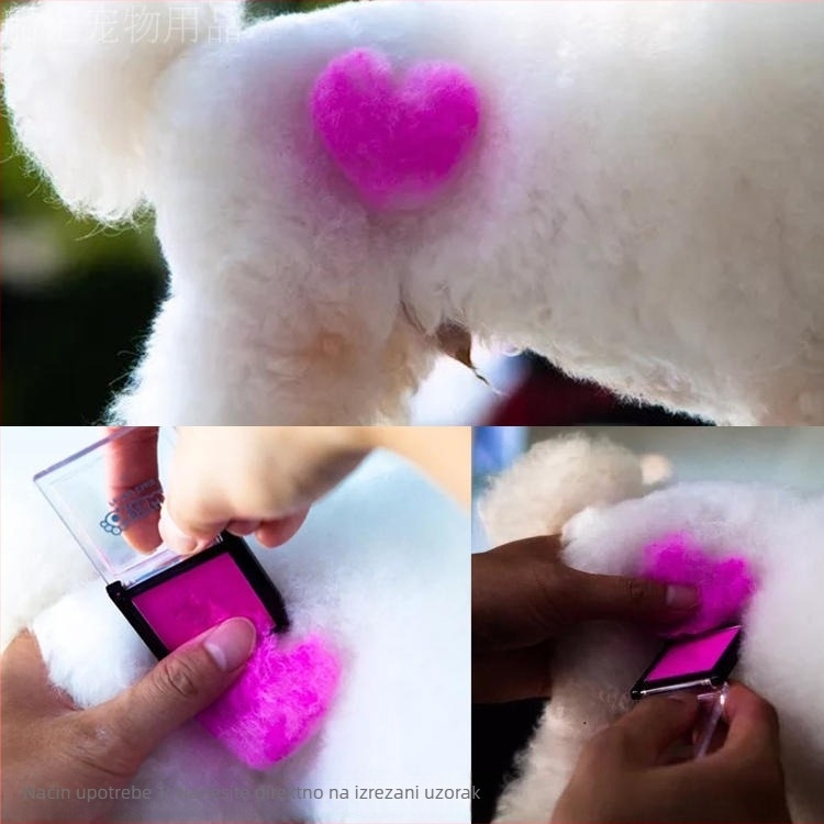 Puder za bojanje dlake pasa — Small Paw Print, paket 50 komada