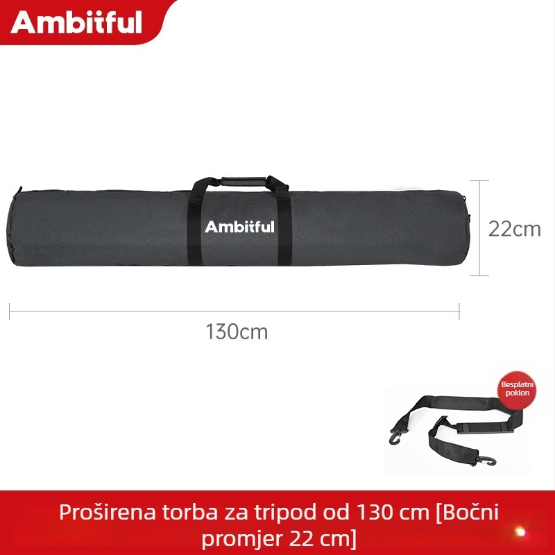 Torba za stativ i nosač lampe, poboljšan dizajn, debeli i širi, velika kapaciteta, Oxford platno