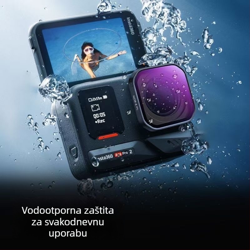 Set filtara za ShadowStone 360Acepro2 sportske kamere: CPL polarizirani filter, ND8/ND16/ND32 filtri, silikon konstrukcija