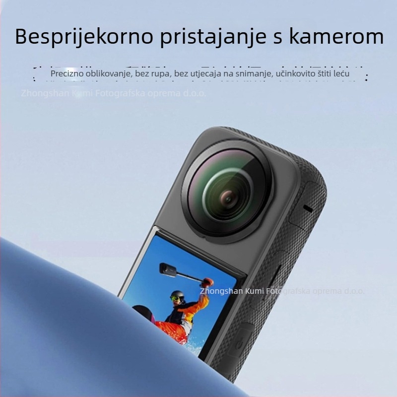 Zaštitni pokrov objektiva Insta360 X5X4X3X2 – Materijal PC/Staklo, Otporno na ogrebotine, Zaštitni poklopac za panoramsku akcijsku kameru