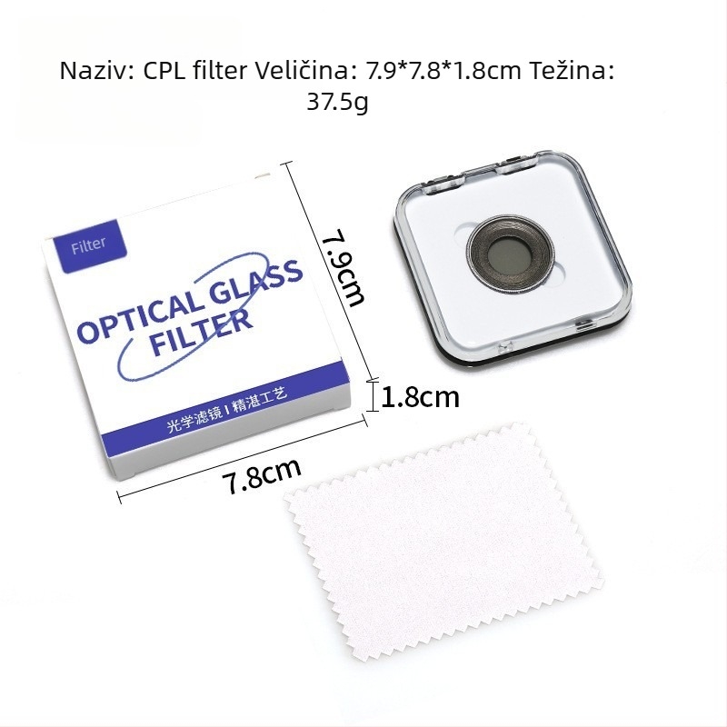 Set filtara za Dajiang Action5Pro/4 s CPL polarizatorom i ND8/16/32/64 filtrima