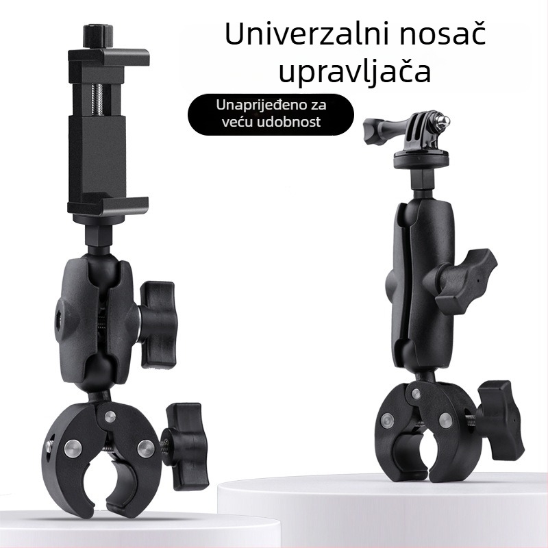 Držač za upravljač za telefon i akcijsku kameru – univerzalni klip