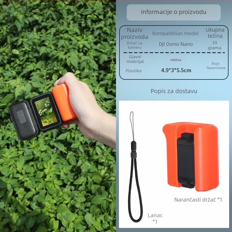 Magnetski brzi otpuštajući nosač s držalom za DJI Nano akcijsku kameru (Brend: Dji nano; Model: Dji nano; Primjenjivi modeli: Dji nano; Materijal: Plastika)