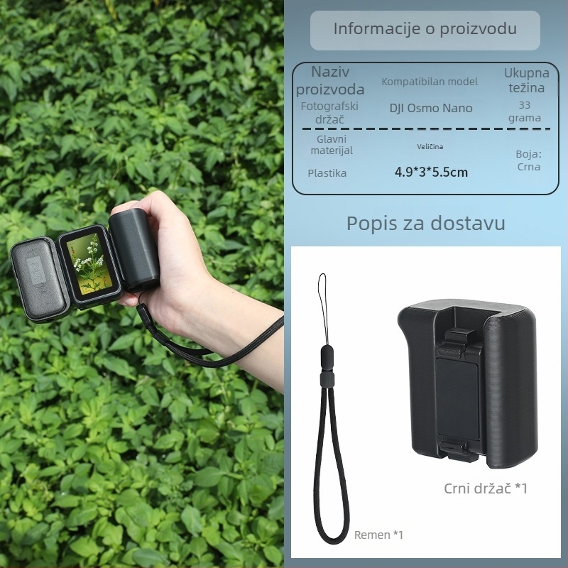 Magnetski brzi otpuštajući nosač s držalom za DJI Nano akcijsku kameru (Brend: Dji nano; Model: Dji nano; Primjenjivi modeli: Dji nano; Materijal: Plastika)