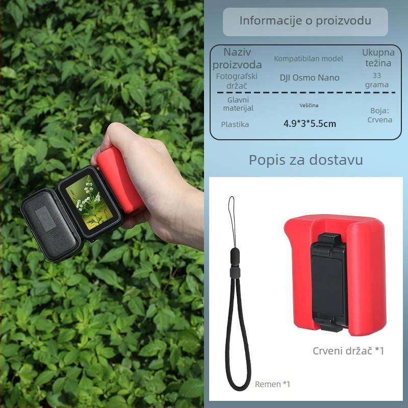 Magnetski brzi otpuštajući nosač s držalom za DJI Nano akcijsku kameru (Brend: Dji nano; Model: Dji nano; Primjenjivi modeli: Dji nano; Materijal: Plastika)