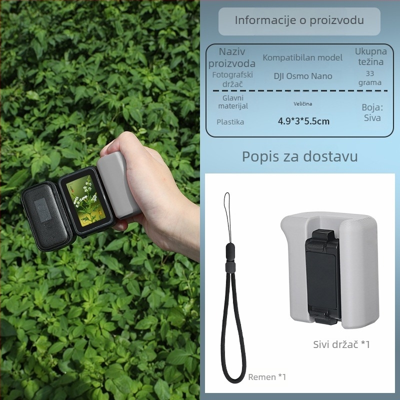 Magnetski brzi otpuštajući nosač s držalom za DJI Nano akcijsku kameru (Brend: Dji nano; Model: Dji nano; Primjenjivi modeli: Dji nano; Materijal: Plastika)