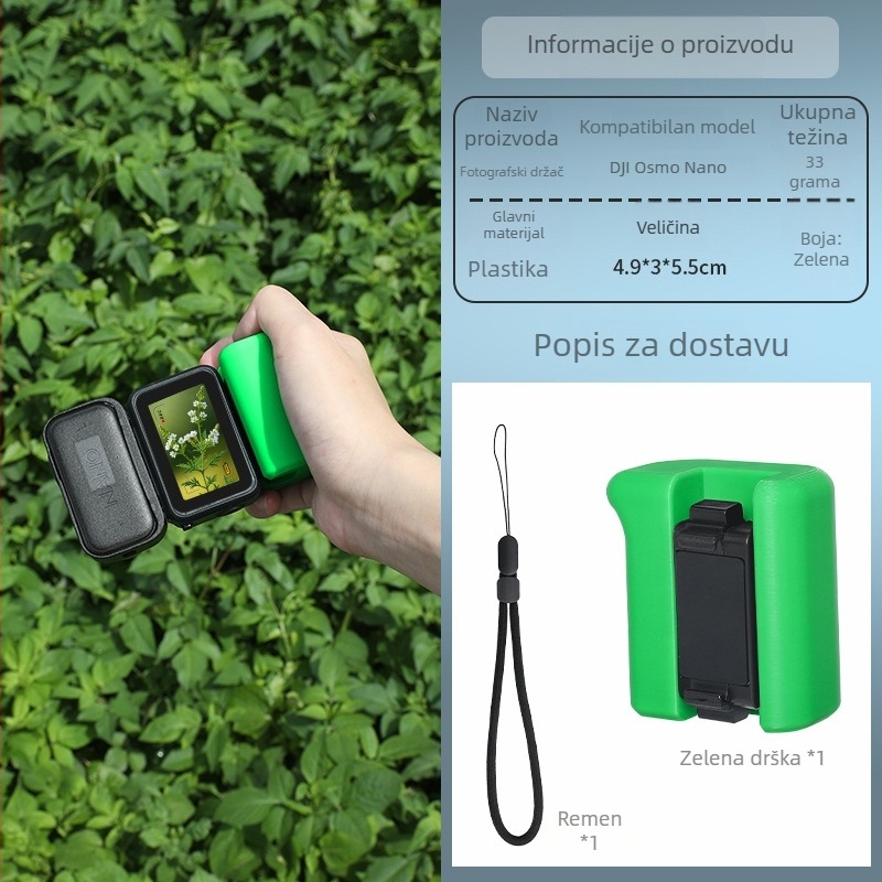 Magnetski brzi otpuštajući nosač s držalom za DJI Nano akcijsku kameru (Brend: Dji nano; Model: Dji nano; Primjenjivi modeli: Dji nano; Materijal: Plastika)