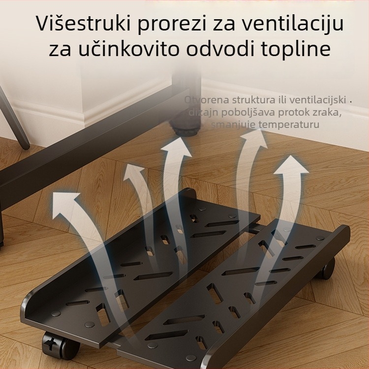 Metalni stalak za kućno računalo, šest etaža, zidna polica, etnički stil
