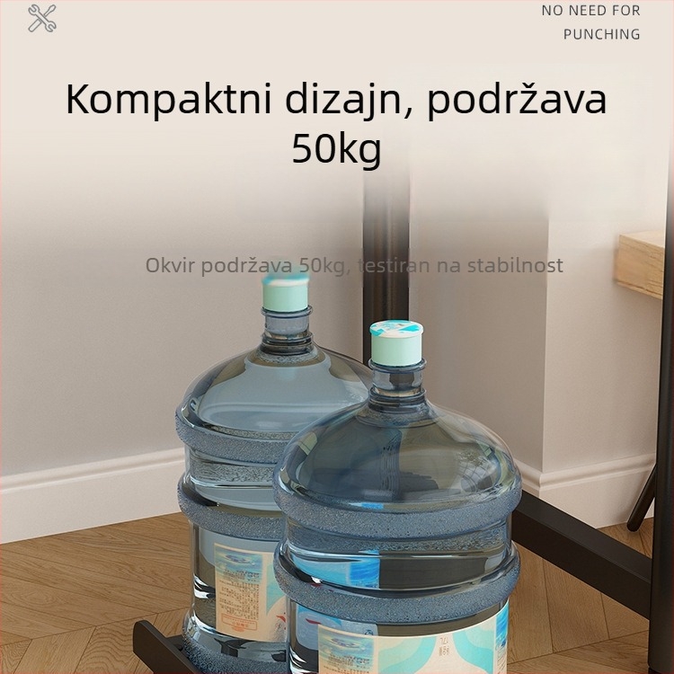 Metalni stalak za kućno računalo, šest etaža, zidna polica, etnički stil