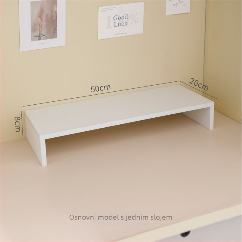 Sklopivi stolni nosač za skladištenje, višeslojni (8+ razina), umjetna ploča, jednostavan i moderan dizajn, montaža na stol