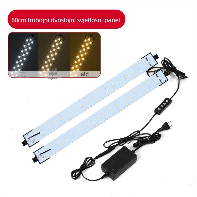 LED studijska svjetlosna ploča, 25W, 110-240V, promjenjiva jačina svjetla