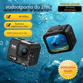 4K WiFi vodootporna akcijska kamera sa Sony IMX386 senzorom, 2,1 inčni IPS LCD, vodootpornost do 21 m, trajanje baterije 1,5–2 h