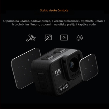 4K WiFi vodootporna akcijska kamera sa Sony IMX386 senzorom, 2,1 inčni IPS LCD, vodootpornost do 21 m, trajanje baterije 1,5–2 h