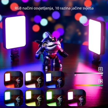 LED svjetlo za osvjetljenje ST120B – ručno, 12W, tri boje temperature, 3,7V, za live streaming, video i vani