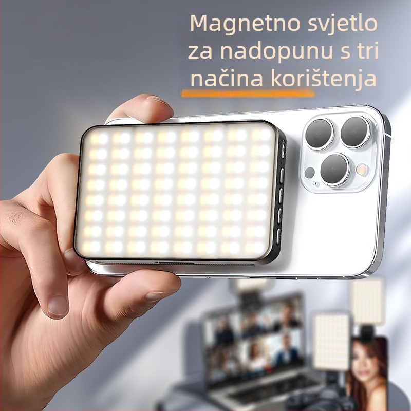 LED svjetlo za osvjetljenje ST120B – ručno, 12W, tri boje temperature, 3,7V, za live streaming, video i vani