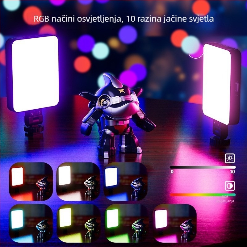LED svjetlo za osvjetljenje ST120B – ručno, 12W, tri boje temperature, 3,7V, za live streaming, video i vani