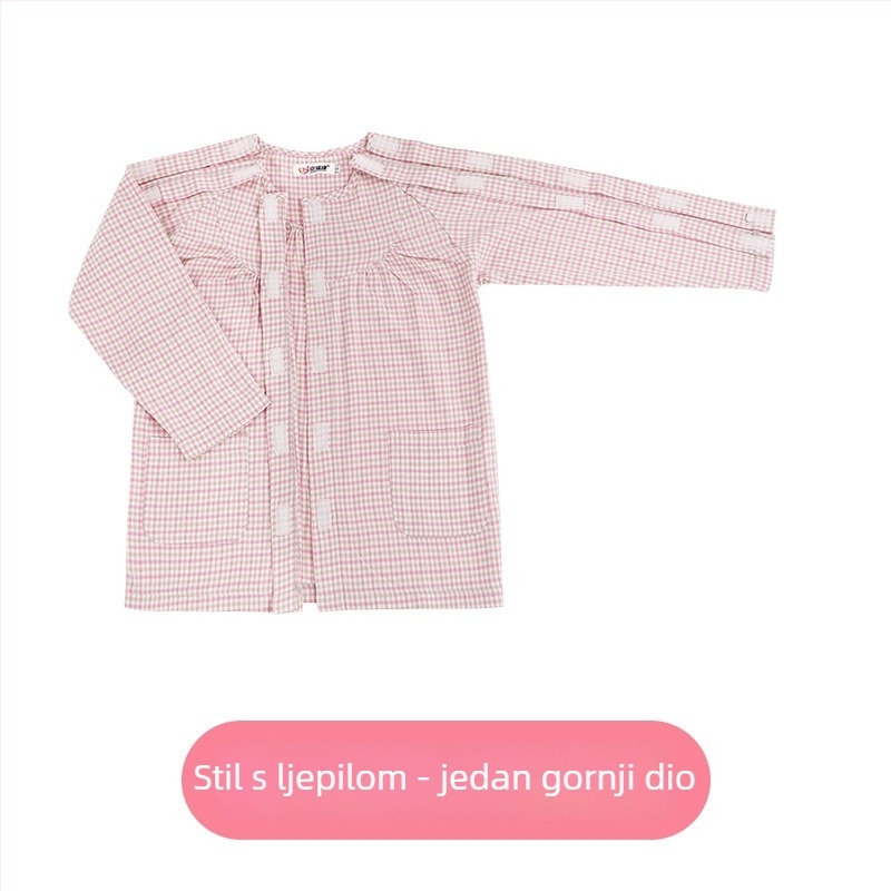 Jingruikang Medicinska njega odjeća, unisex, 95% pamuk, raglan dugi rukavi, okrugli ovratnik, dugačka duljina 80–100 cm, proljeće/jesen