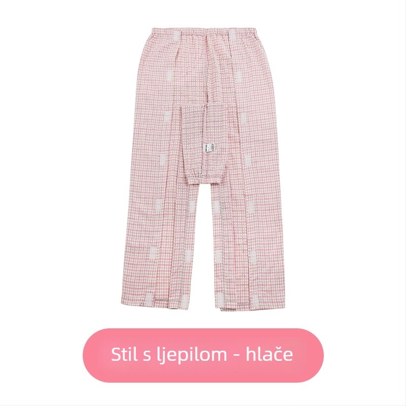 Jingruikang Medicinska njega odjeća, unisex, 95% pamuk, raglan dugi rukavi, okrugli ovratnik, dugačka duljina 80–100 cm, proljeće/jesen