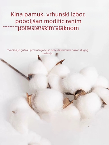Sestra uniforma u dva dijela – gornji dio i donji dio, kratki rukavi, okrugli ovratnik, tkanina s odvajanjem vlage (Pamuk 30–50%, Poliester 50–70%; Normalna duljina)