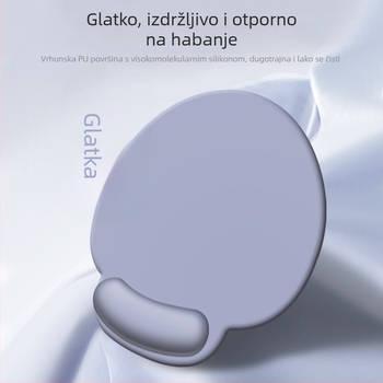 Ergonomska podloga za zglob miša s memorijskom pjenom i silikonom, uredski dodatak za računalo