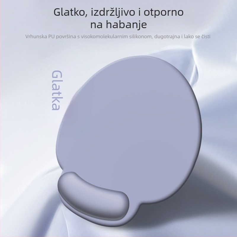 Ergonomska podloga za zglob miša s memorijskom pjenom i silikonom, uredski dodatak za računalo