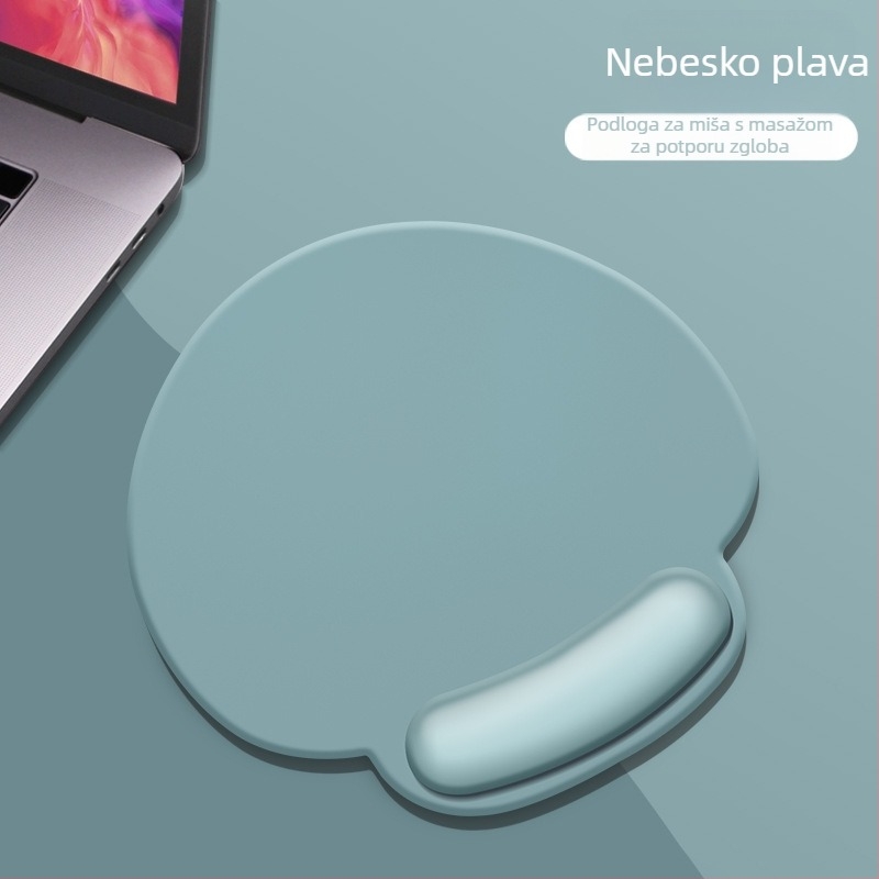 Ergonomska podloga za zglob miša s memorijskom pjenom i silikonom, uredski dodatak za računalo